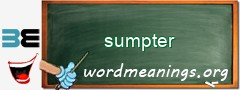 WordMeaning blackboard for sumpter